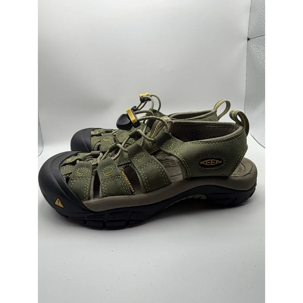 Keen Newport H2 Water Sandals Boys Size 6 Green/Yellow